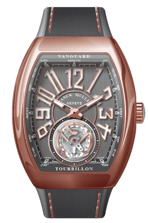 Buy Franck Muller Vanguard Tourbillon Rose Gold White Diamonds Case Replica Watch for sale Cheap Price V 41 T (TT) (5N) (TT BLC 5N)